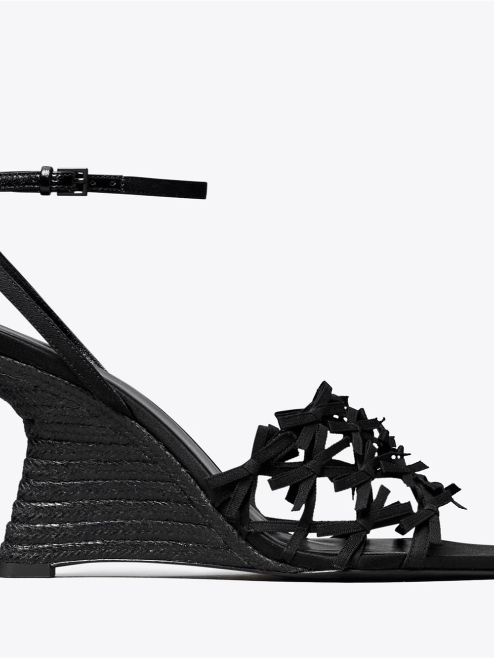 TORY BURCH MINI BOW ESPADRILLE WEDGE